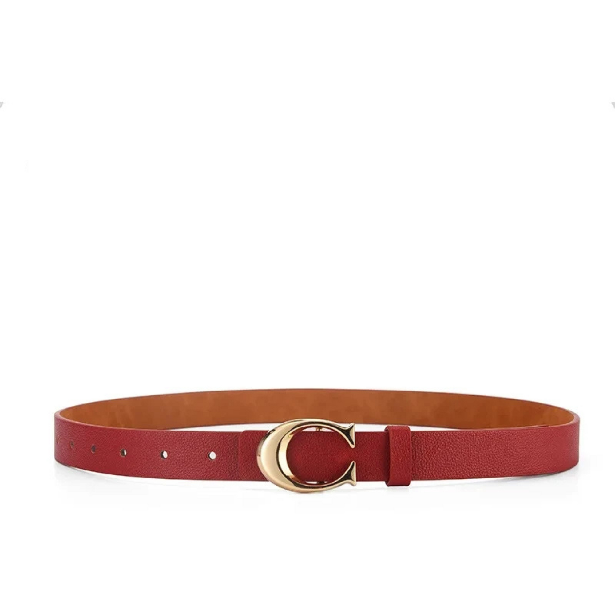 Stylish Women's Belt – Slim Leather Design with Moon Buckle for Casual & Chic Outfits