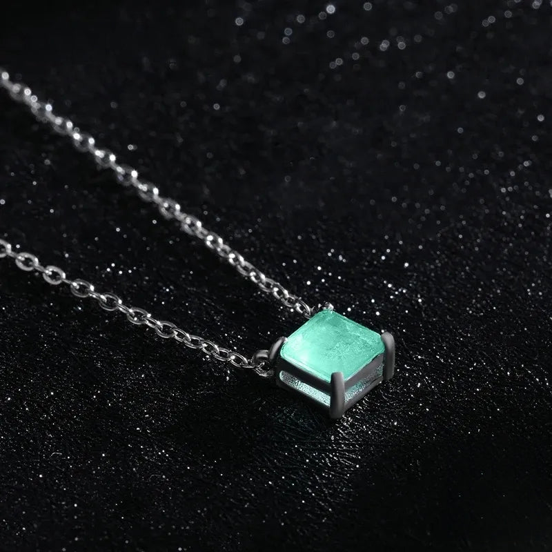 Classic Sterling Silver Tourmaline Necklace for Women - Wedding Jewelry