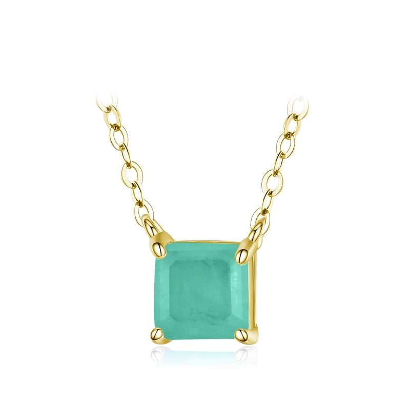 Classic Sterling Silver Tourmaline Necklace for Women - Wedding Jewelry