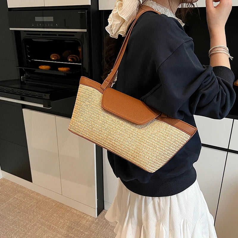 Designer Patchwork Shoulder Bag for Women – Stylish & Spacious