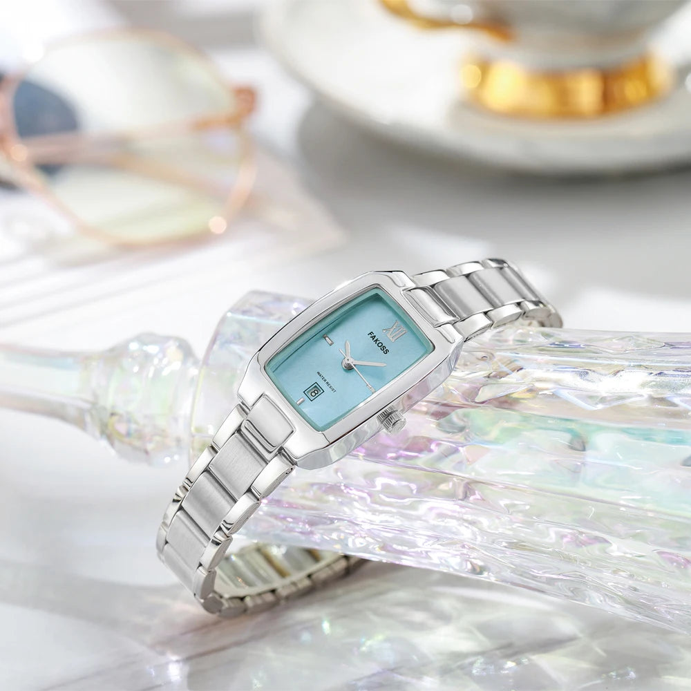 Luxury Women’s Quartz Watch – Stainless Steel Bracelet Design
