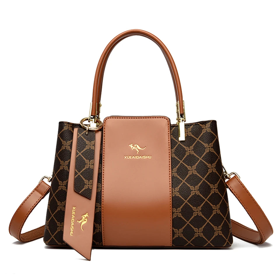 Designer Leather Handbag for Women – Spacious & Stylish Shoulder Bag