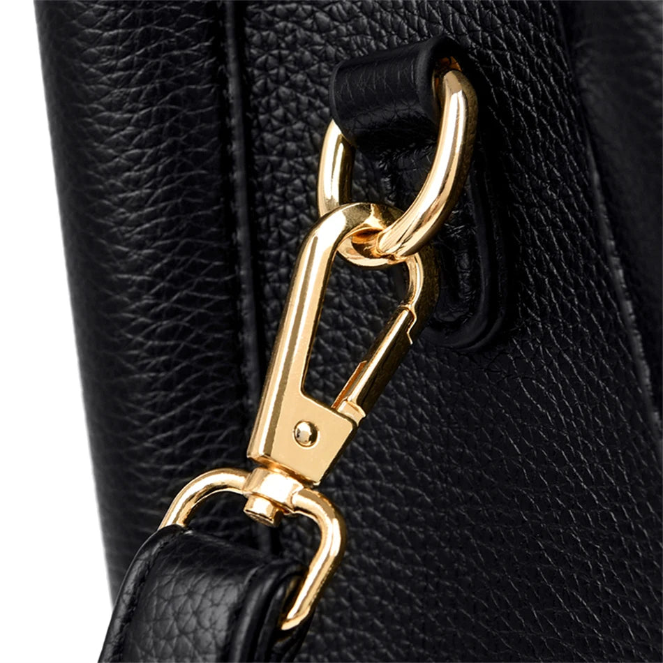 Premium Designer Shopper Bag – Leather Handbag with 3 Compartments