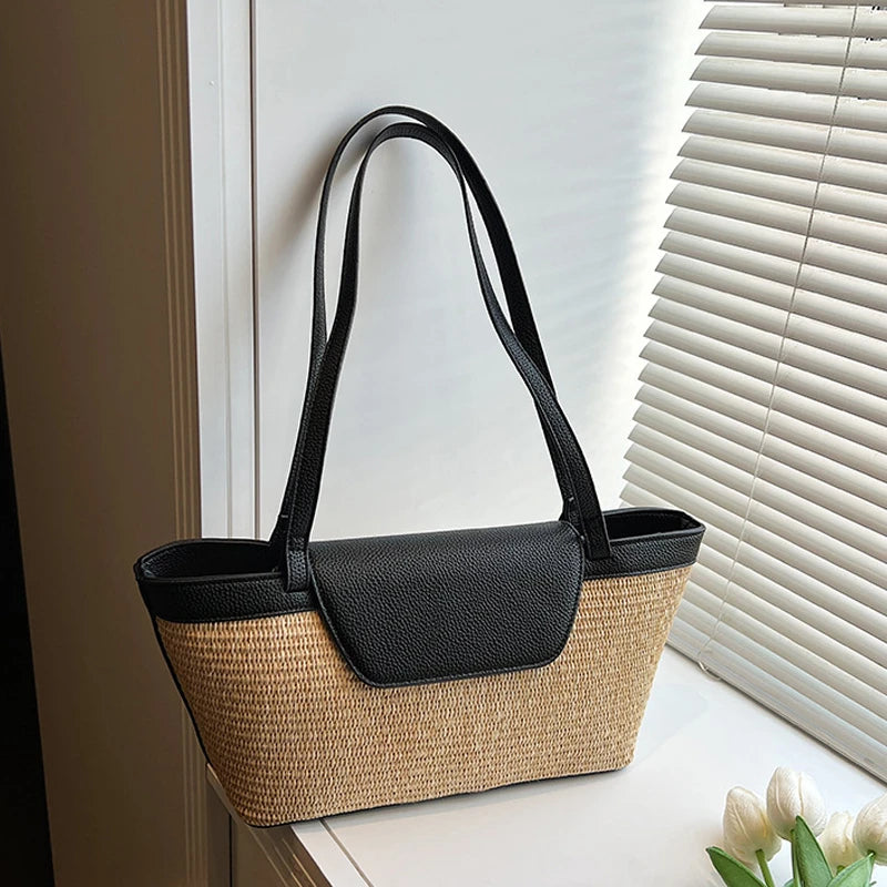 Designer Patchwork Shoulder Bag for Women – Stylish & Spacious