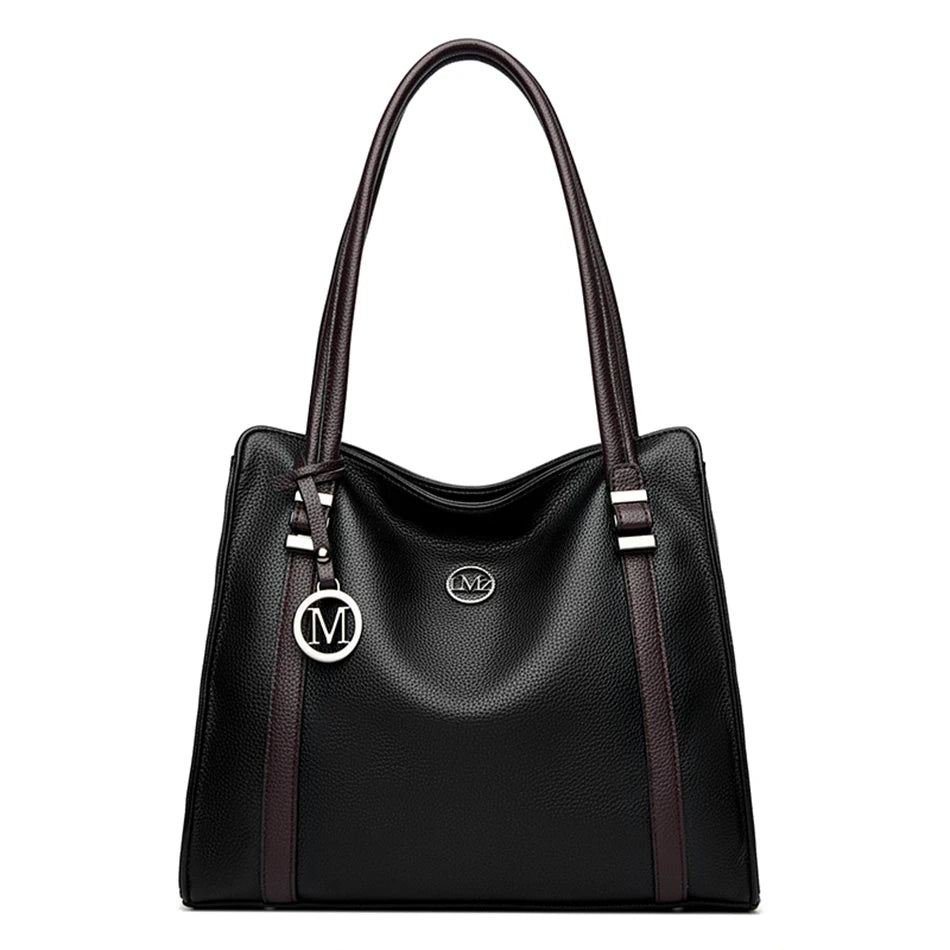 Soft Leather Luxury Handbags Women Bags Designer Shoulder Sac Ladies Large Capacity Top-Handle Bags Shopping Tote Bag Sac A Main