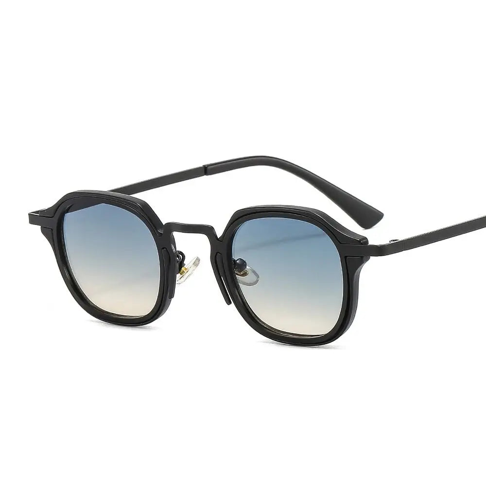 Punk Shades Vintage Trendy Driving Sun Glasses UV400 Protection Small Square Sunglasses for Women & Men