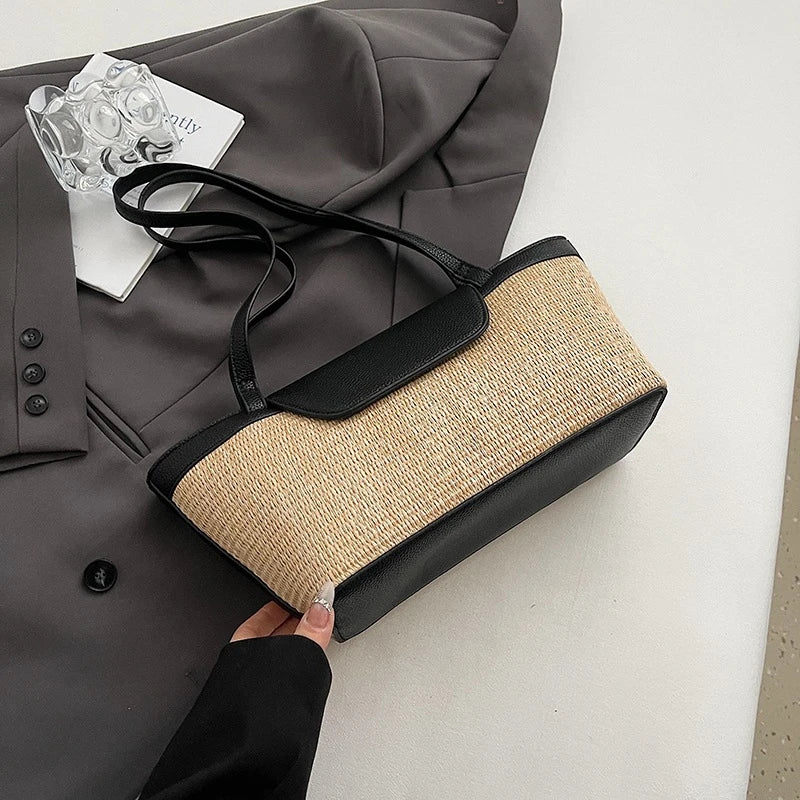 Designer Patchwork Shoulder Bag for Women – Stylish & Spacious