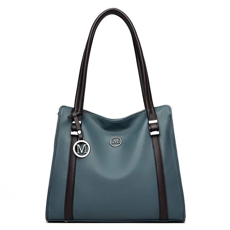 Soft Leather Luxury Handbags Women Bags Designer Shoulder Sac Ladies Large Capacity Top-Handle Bags Shopping Tote Bag Sac A Main