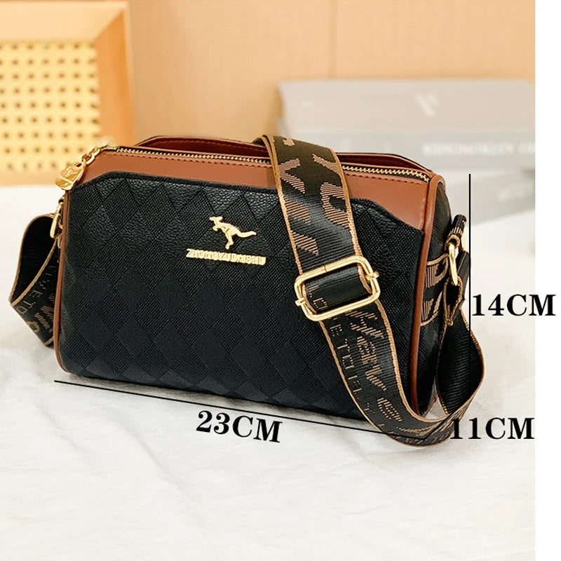 Elegant Checkered Crossbody Bag for Women – Designer-Inspired, High Quality Shoulder Purse