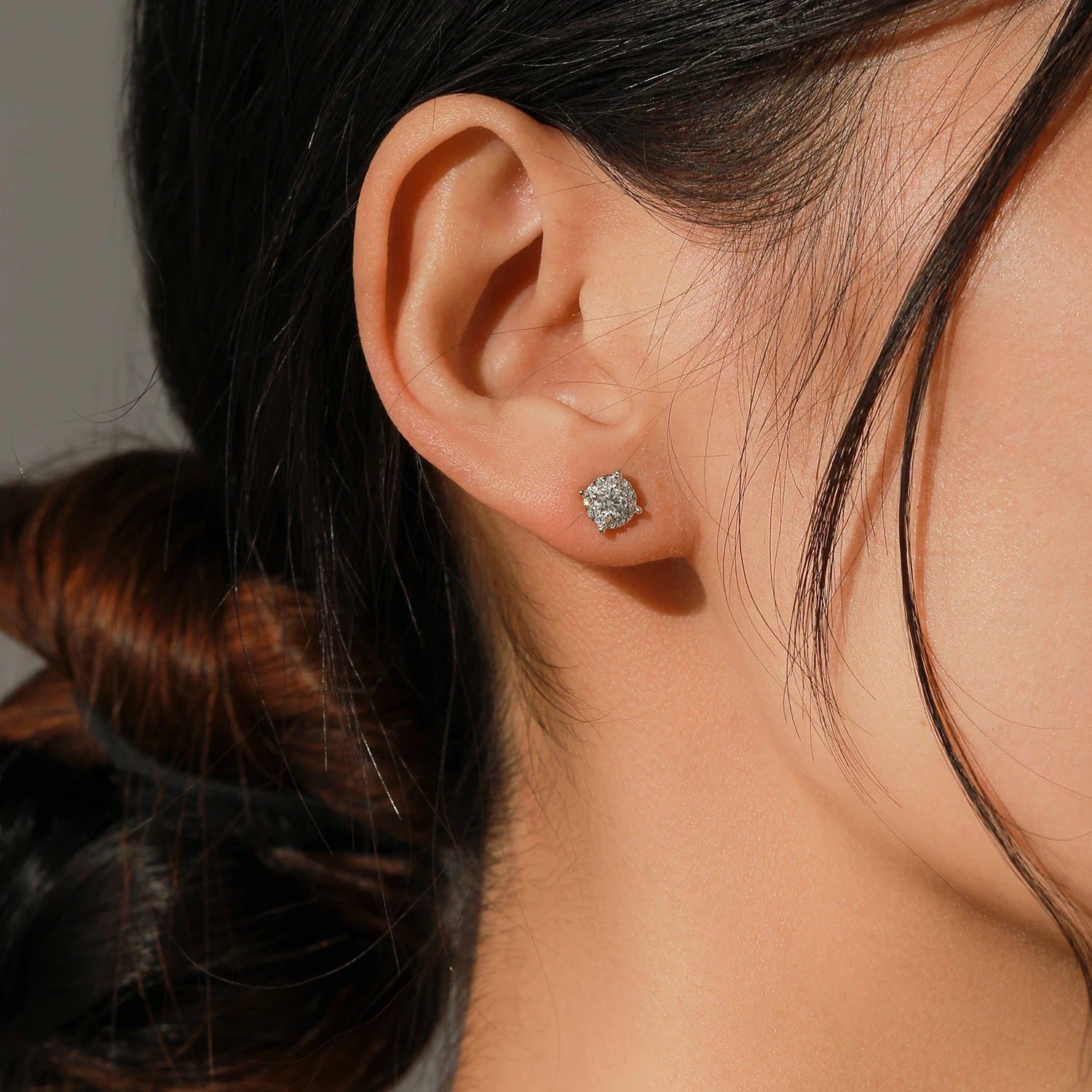 Luxury Color Moissanite Stud Earrings in 925 Silver - Luxury Gift for Women