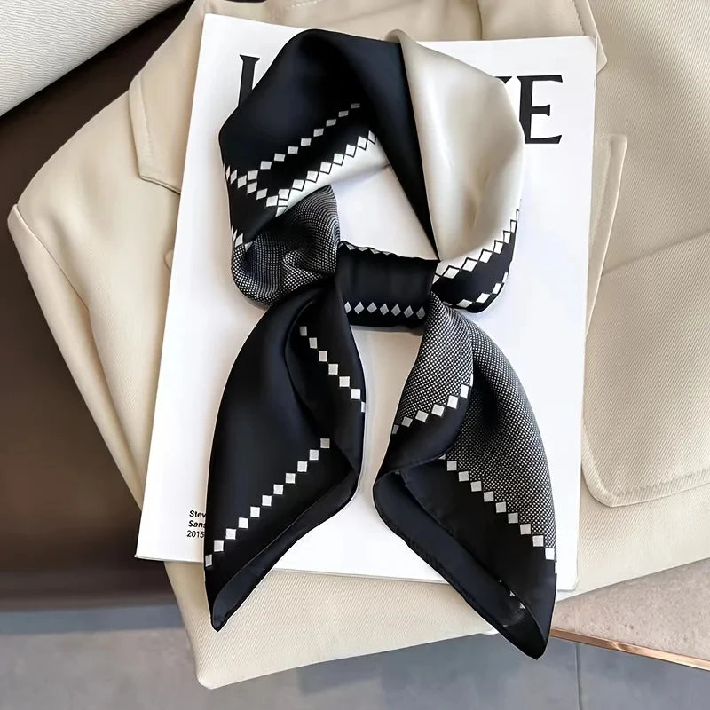 Fashion Satin Silk Scarf for Women – Head, Neck & Hair Accessory