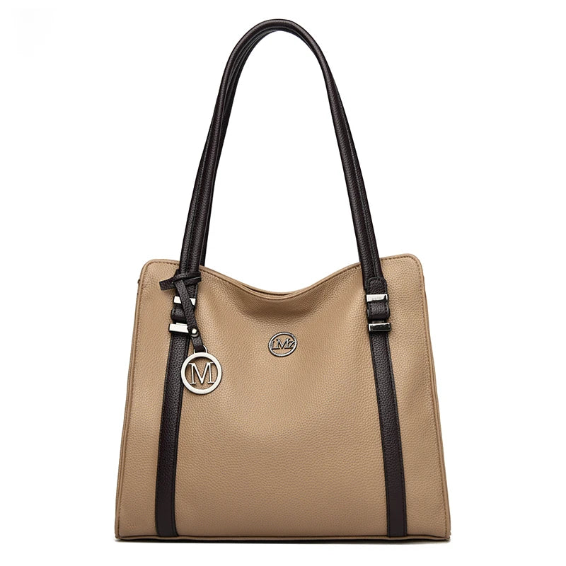 Soft Leather Luxury Handbags Women Bags Designer Shoulder Sac Ladies Large Capacity Top-Handle Bags Shopping Tote Bag Sac A Main