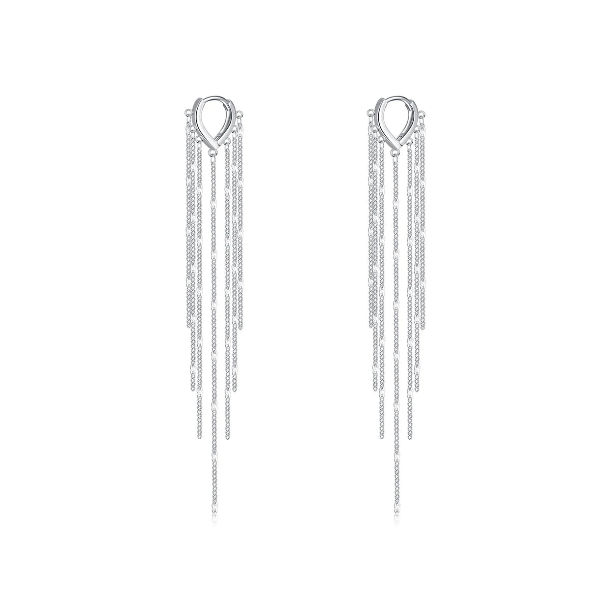 Trendy 925 Silver Tassel Earrings - Fine Jewelry for Women's Parties & Special Occasions