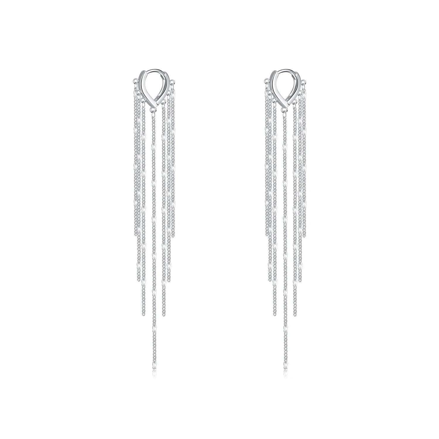 Trendy 925 Silver Tassel Earrings - Fine Jewelry for Women's Parties & Special Occasions