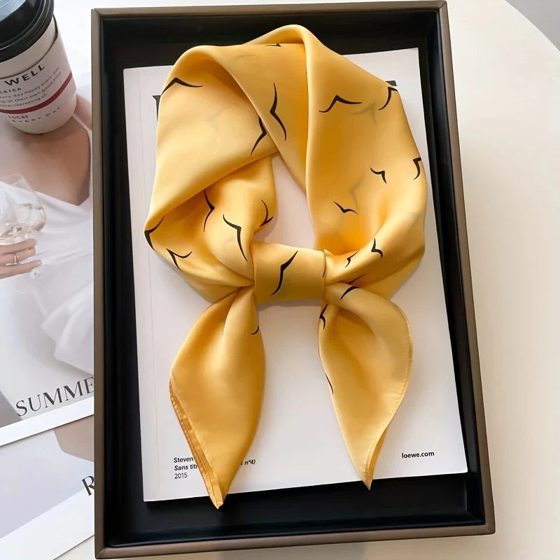 Fashion Satin Silk Scarf for Women – Head, Neck & Hair Accessory