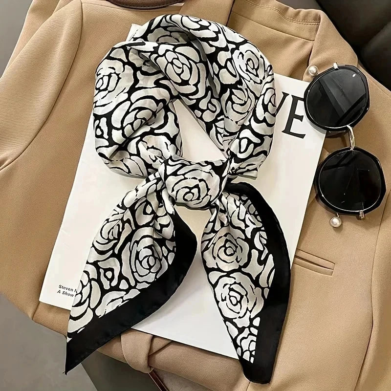 Fashion Satin Silk Scarf for Women – Head, Neck & Hair Accessory