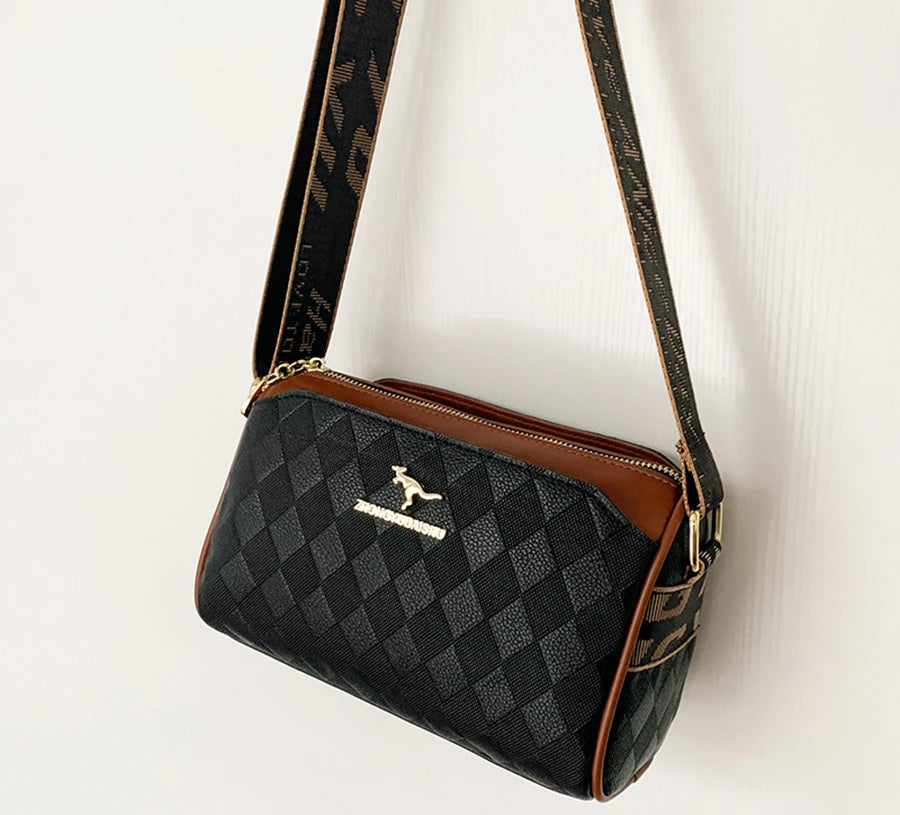 Elegant Checkered Crossbody Bag for Women – Designer-Inspired, High Quality Shoulder Purse