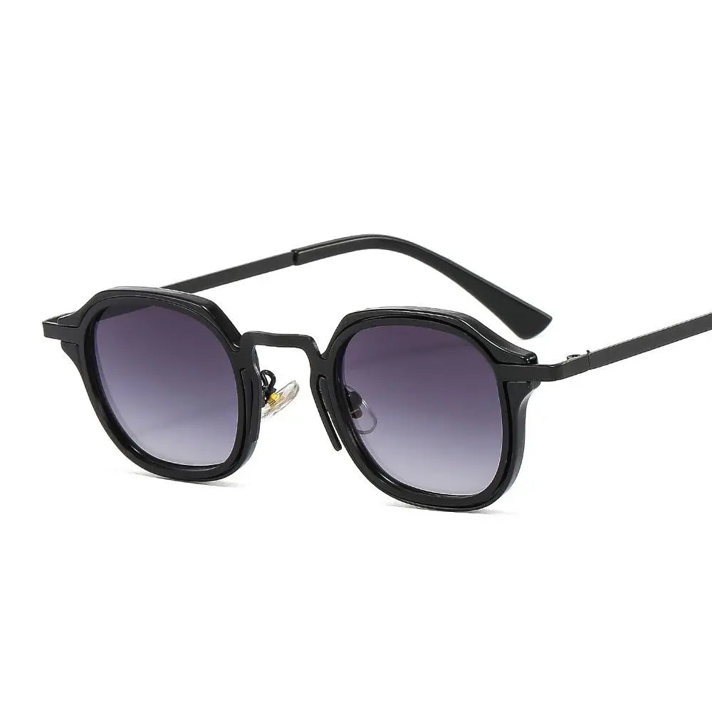 Punk Shades Vintage Trendy Driving Sun Glasses UV400 Protection Small Square Sunglasses for Women & Men