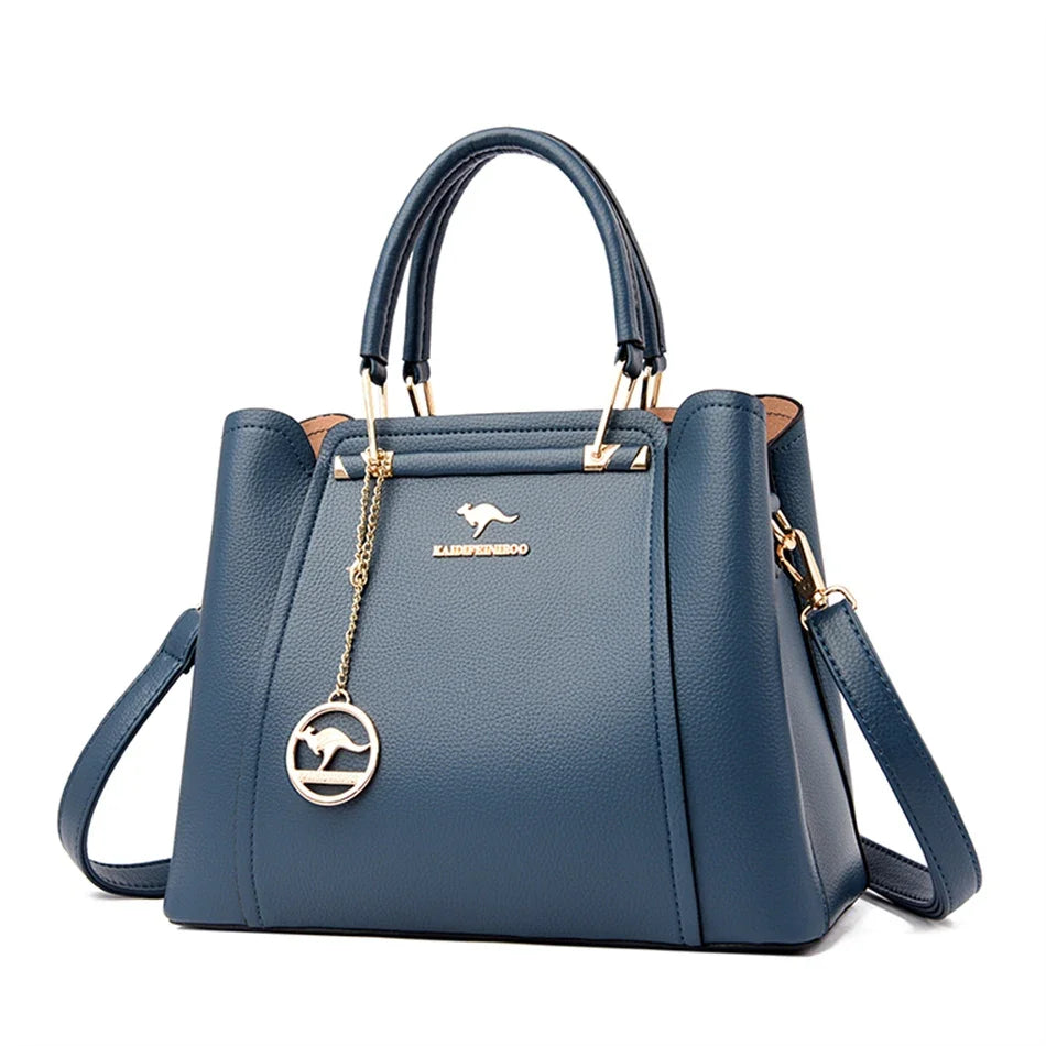 Premium Designer Shopper Bag – Leather Handbag with 3 Compartments