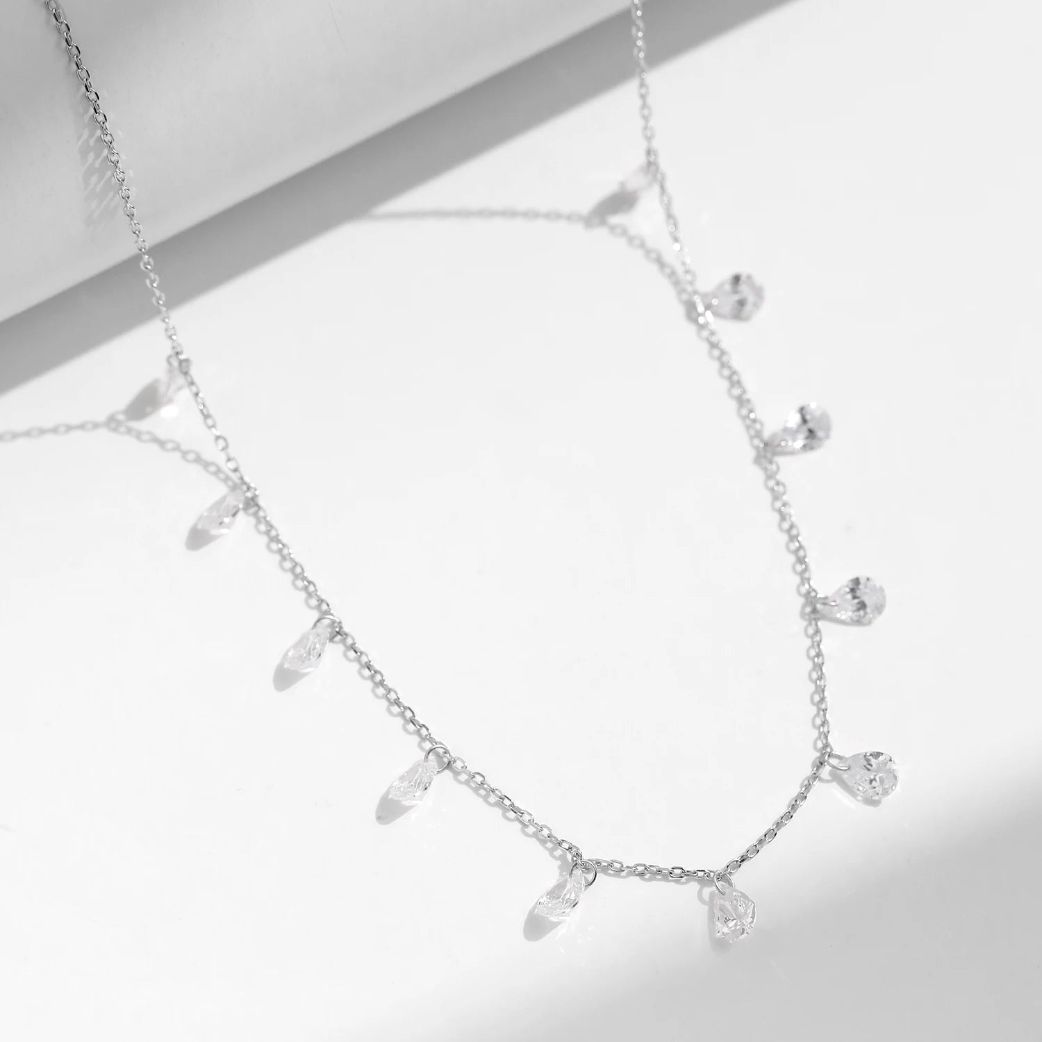 Fine Jewelry 925 Silver Zircon Choker – Timeless Women’s Necklace