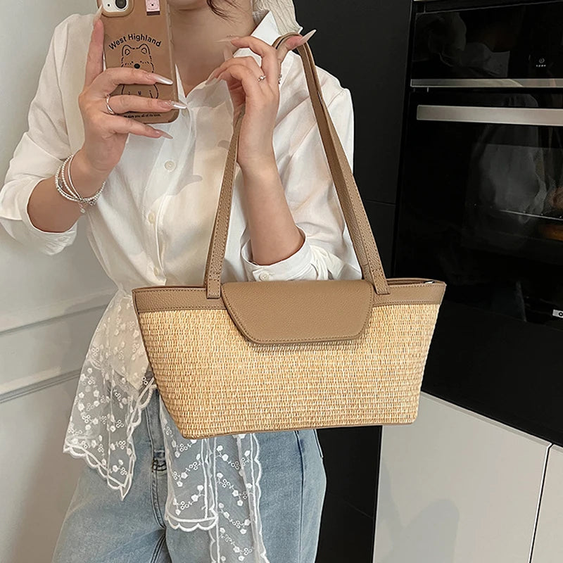 Designer Patchwork Shoulder Bag for Women – Stylish & Spacious