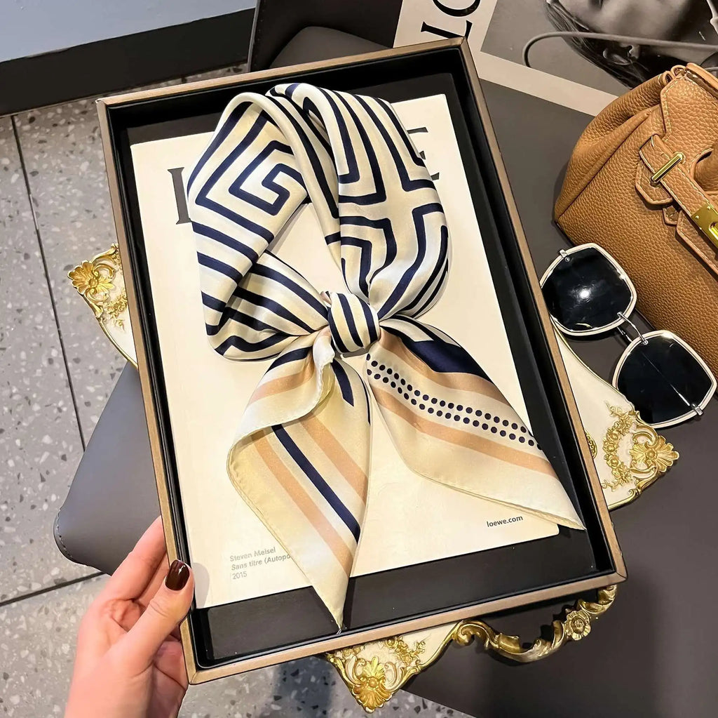 Fashion Satin Silk Scarf for Women – Head, Neck & Hair Accessory