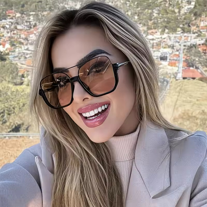 Luxury Oversized Polygonal Sunglasses – UV400 Punk Eyewear