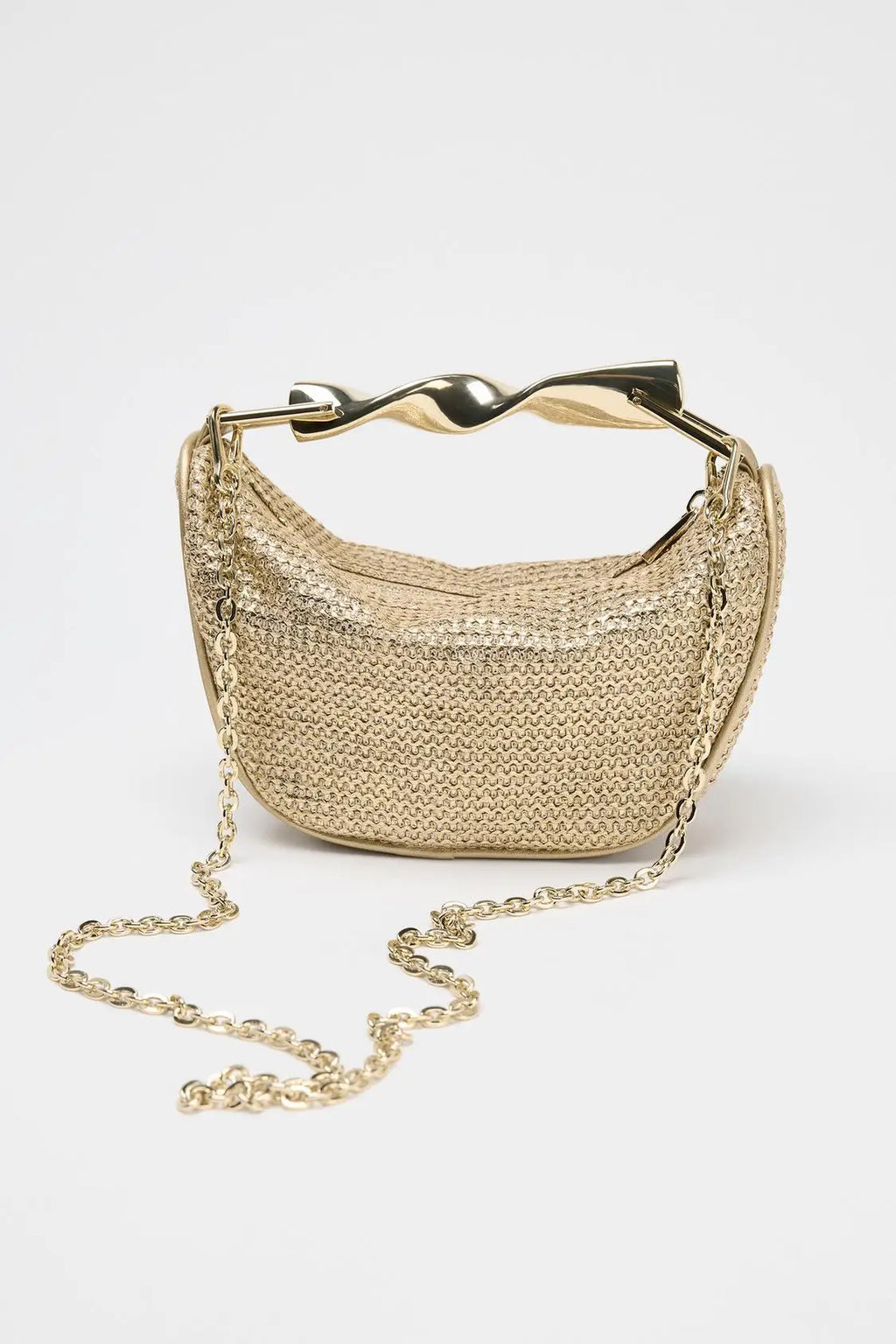 Chic Summer Straw Crossbody Bag – Half-Moon Woven Design for Stylish Women