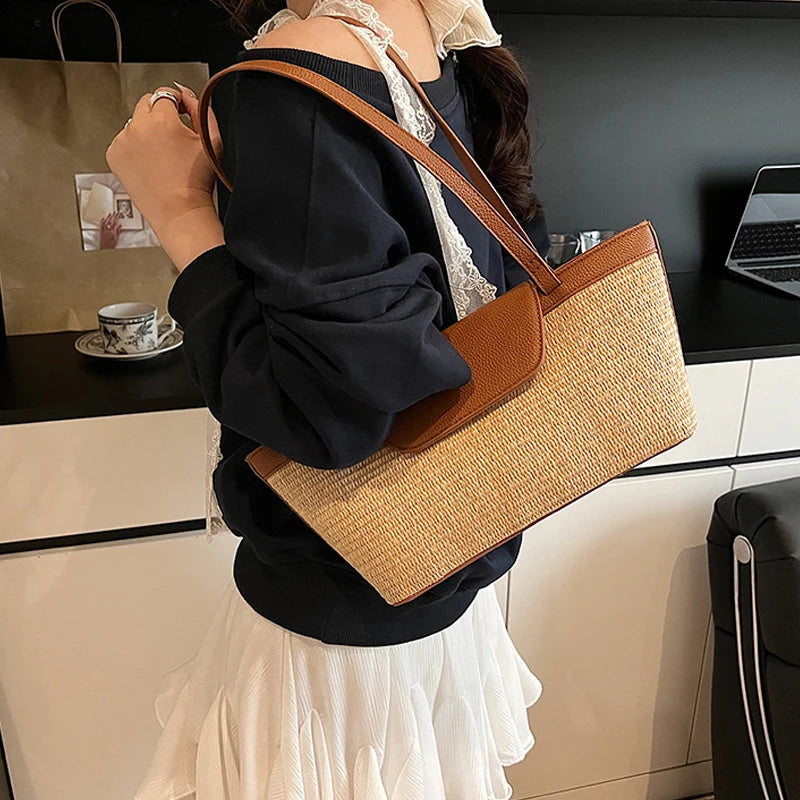 Designer Patchwork Shoulder Bag for Women – Stylish & Spacious