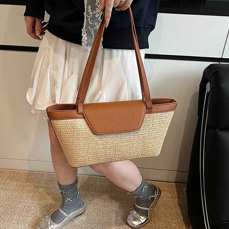 Designer Patchwork Shoulder Bag for Women – Stylish & Spacious