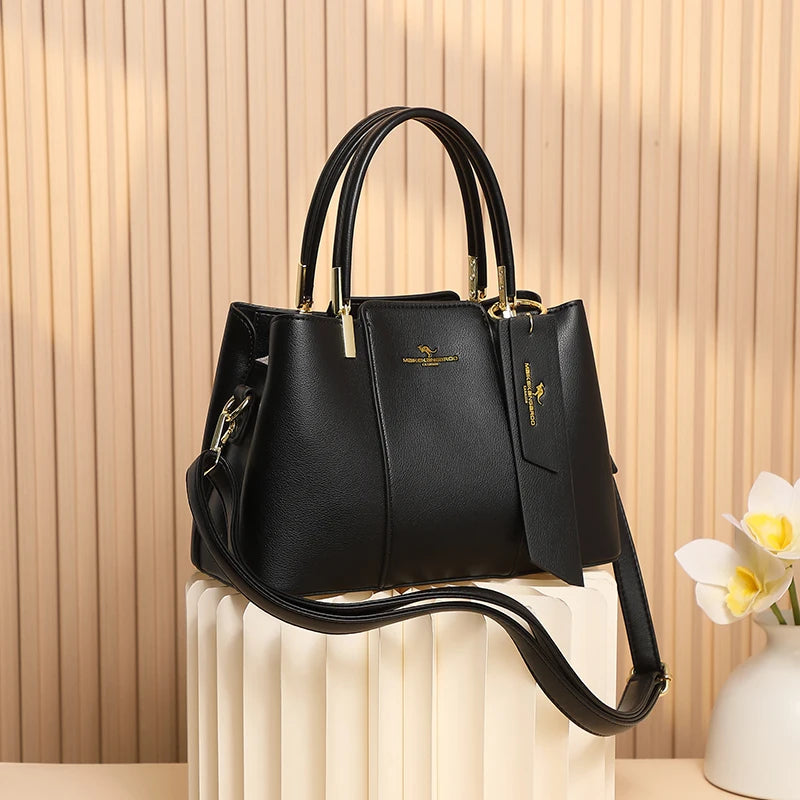 Designer Leather Handbag for Women – Spacious & Stylish Shoulder Bag