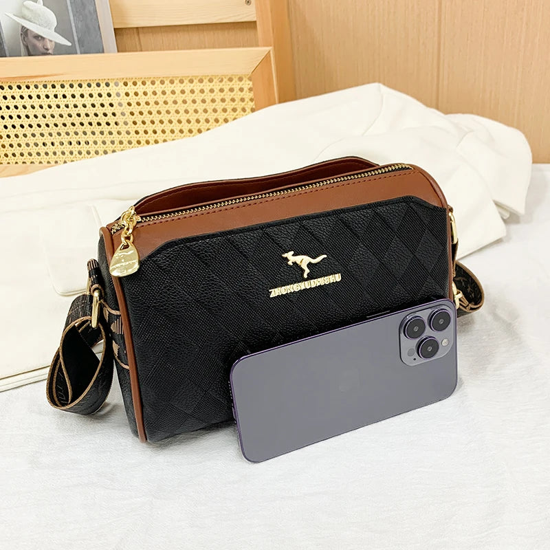 Elegant Checkered Crossbody Bag for Women – Designer-Inspired, High Quality Shoulder Purse