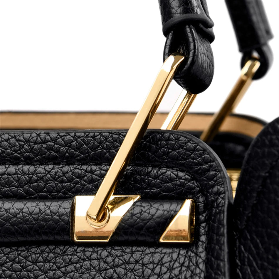 Premium Designer Shopper Bag – Leather Handbag with 3 Compartments