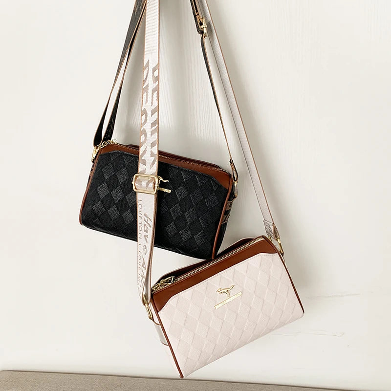 Elegant Checkered Crossbody Bag for Women – Designer-Inspired, High Quality Shoulder Purse