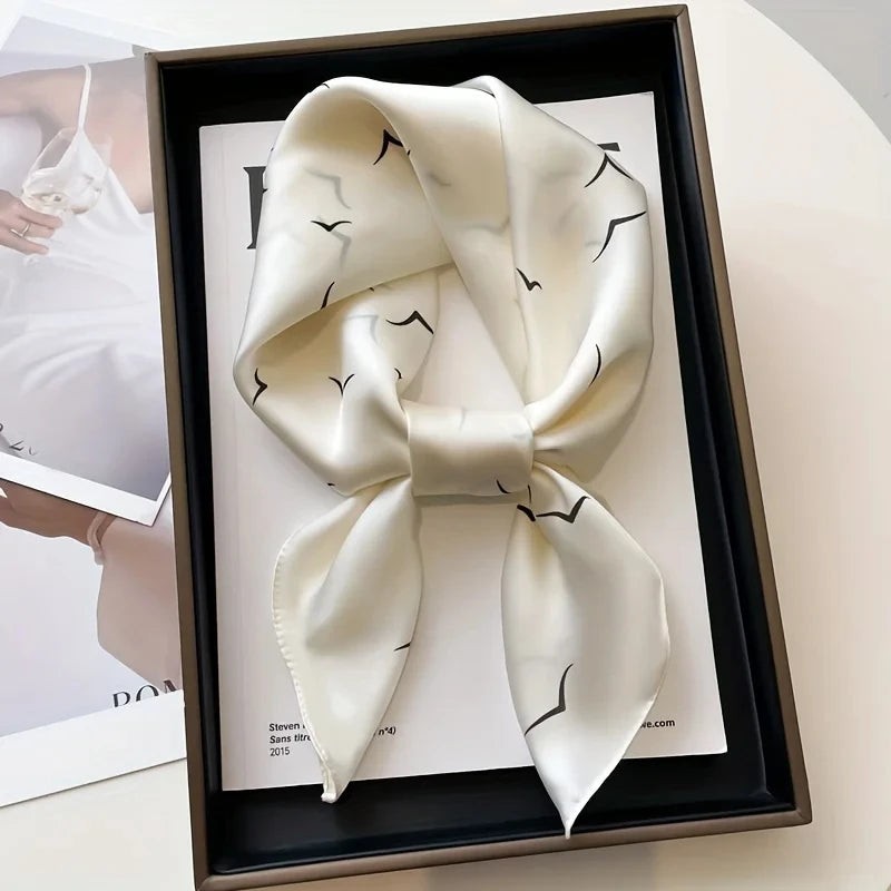 Fashion Satin Silk Scarf for Women – Head, Neck & Hair Accessory