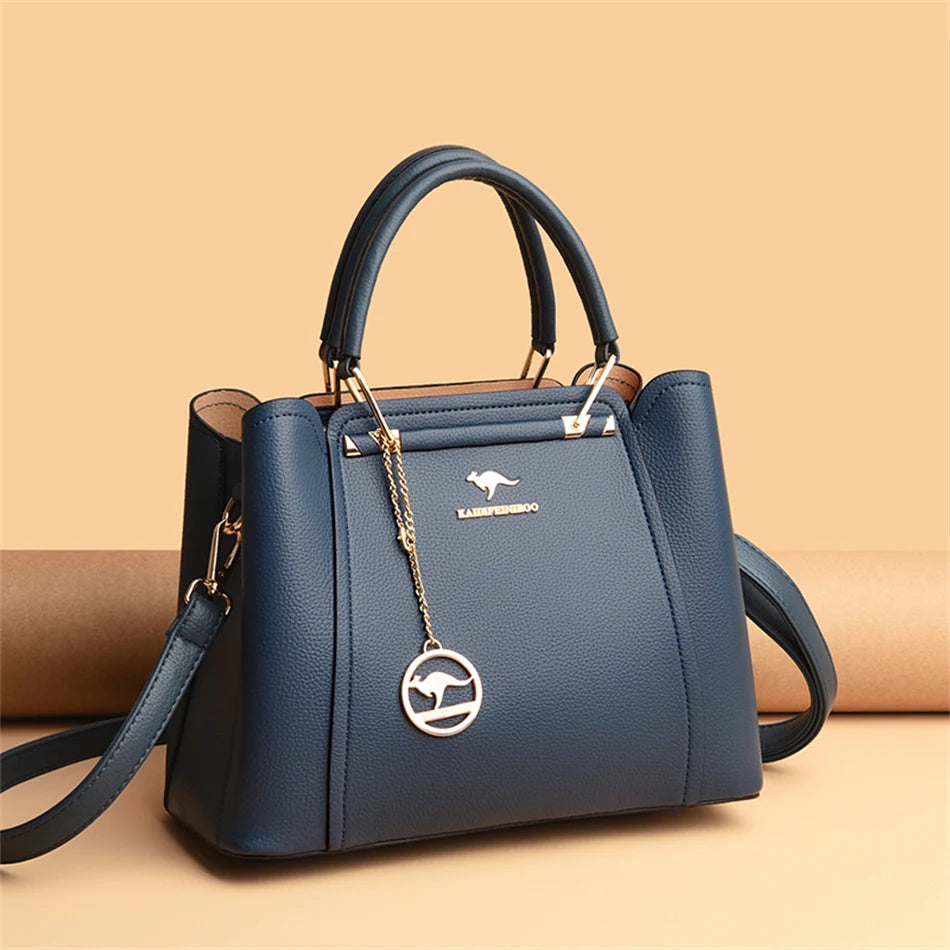 Premium Designer Shopper Bag – Leather Handbag with 3 Compartments