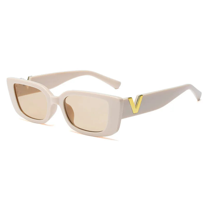 Retro Cool Small Frame Cat Eye Sunglasses for Women 2024 Luxury Sun Glasses Men Fashion Jelly Sunglasses with Metal Hinges