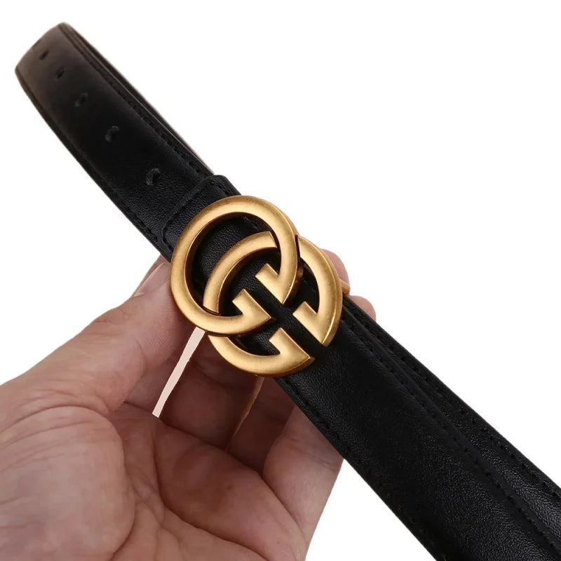 High-Quality Women's Belt – Stylish Alloy Buckle, Perfect for Business & Casual Looks