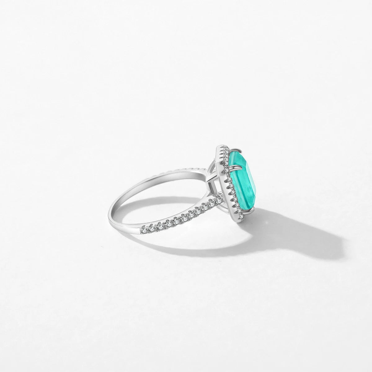 Elegant Sterling Silver Paraiba Tourmaline Ring – Luxury Fine Jewelry for Women