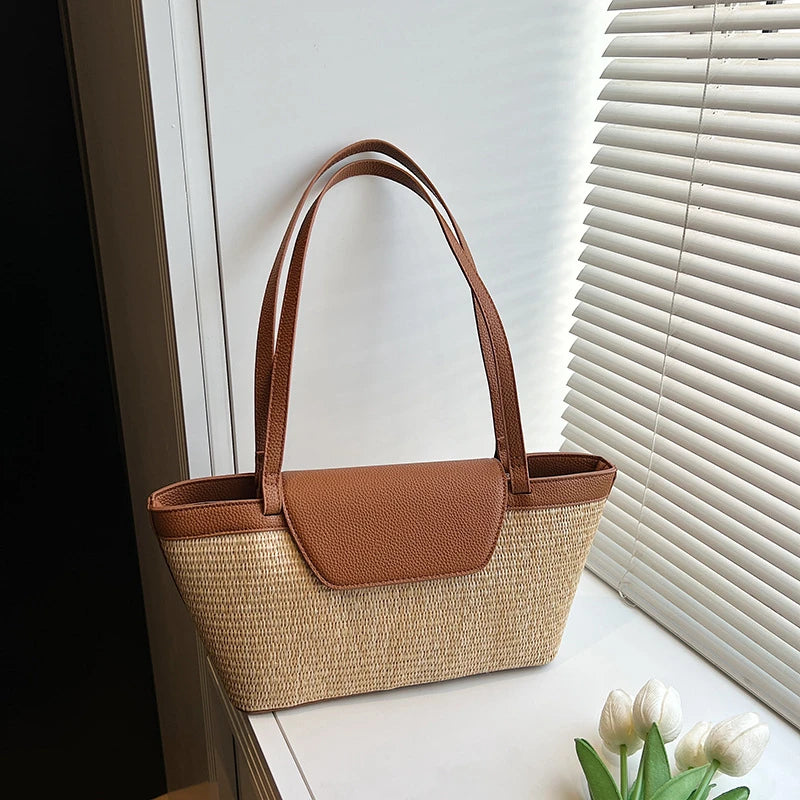 Designer Patchwork Shoulder Bag for Women – Stylish & Spacious