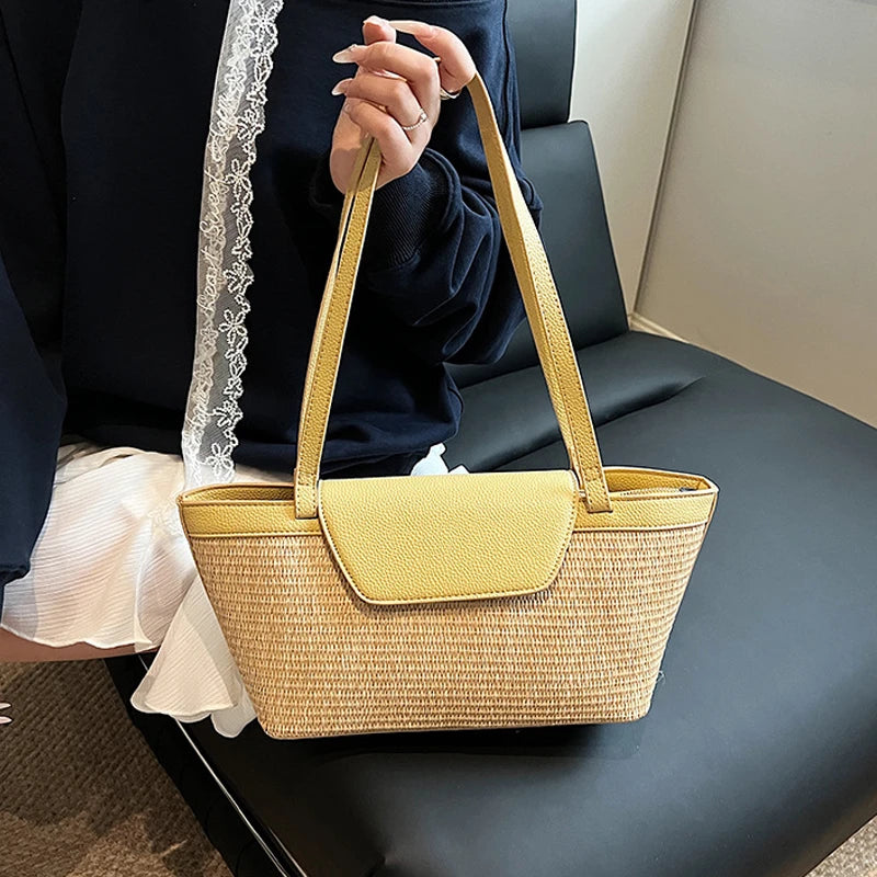 Designer Patchwork Shoulder Bag for Women – Stylish & Spacious