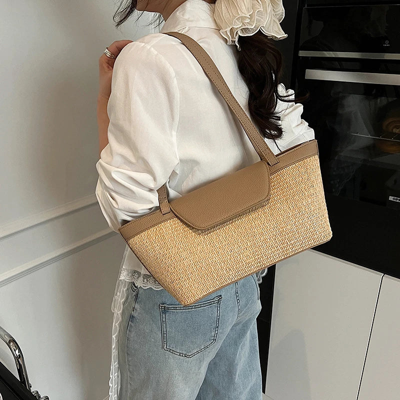 Designer Patchwork Shoulder Bag for Women – Stylish & Spacious