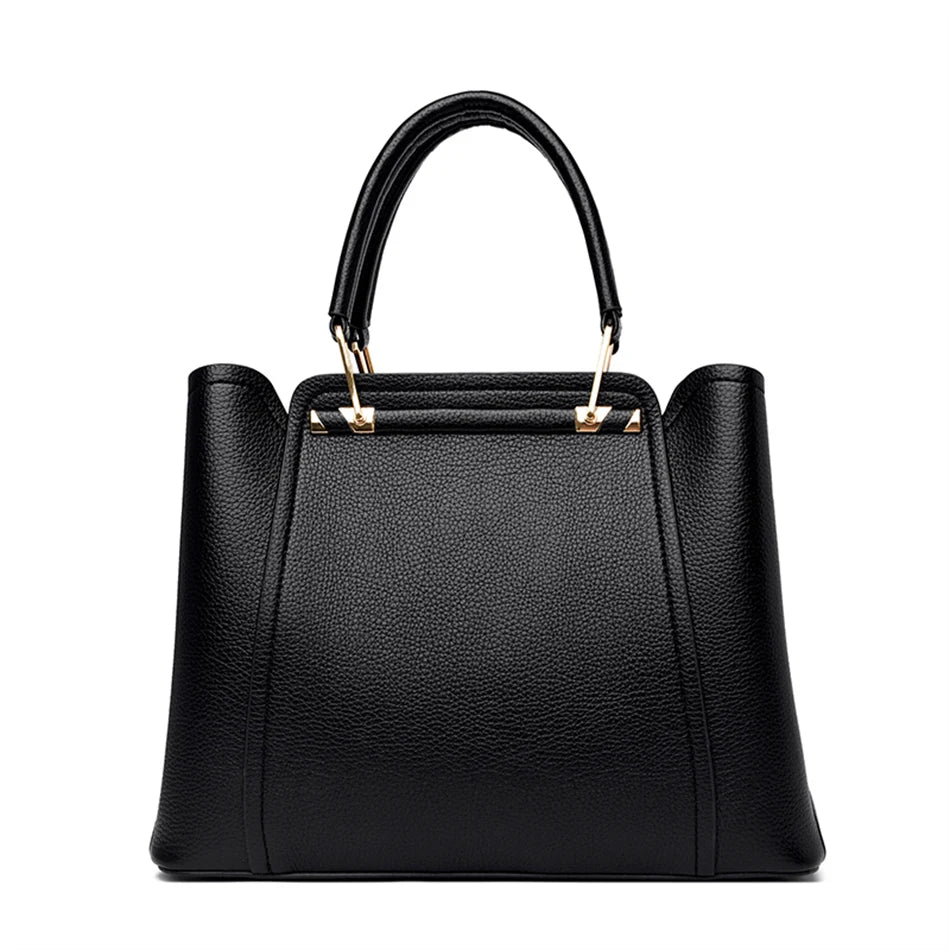 Premium Designer Shopper Bag – Leather Handbag with 3 Compartments