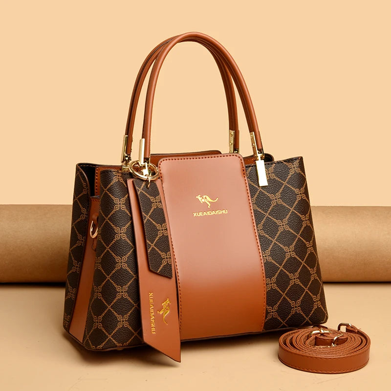 Designer Leather Handbag for Women – Spacious & Stylish Shoulder Bag