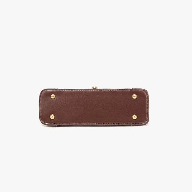 Elegant Retro Leather Shoulder Bag – Vintage Luxury for Women