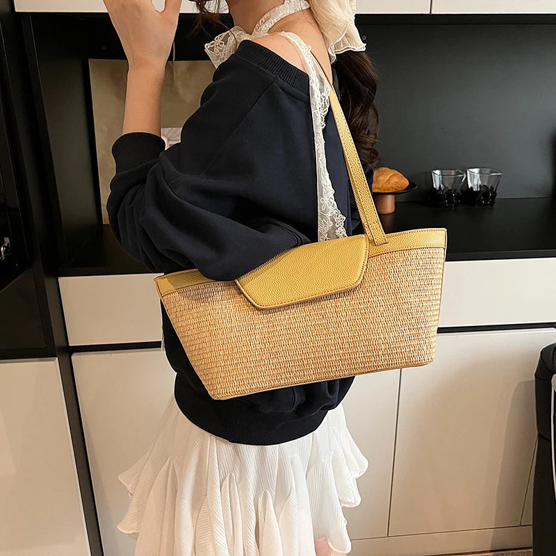 Designer Patchwork Shoulder Bag for Women – Stylish & Spacious