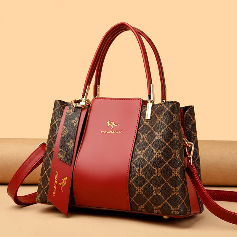 Designer Leather Handbag for Women – Spacious & Stylish Shoulder Bag