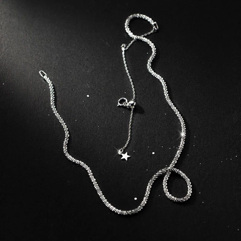 Elegant Dazzling 925 Silver Necklace for Women – New Luxury Accessory